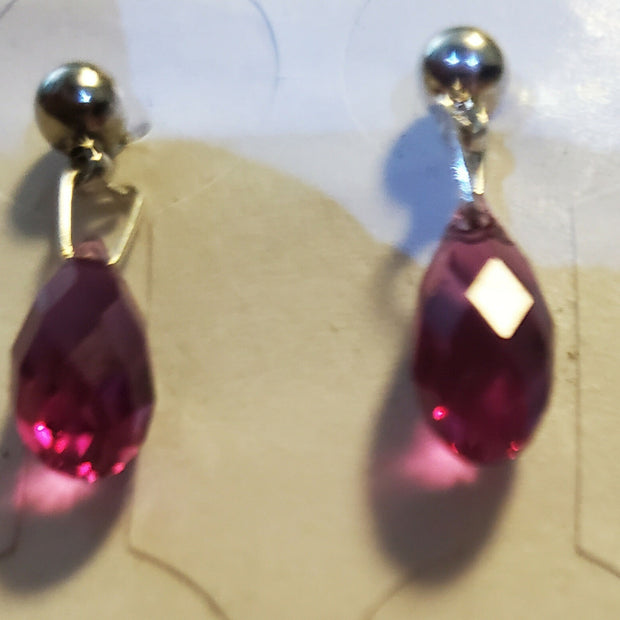 tiny crystal earrings