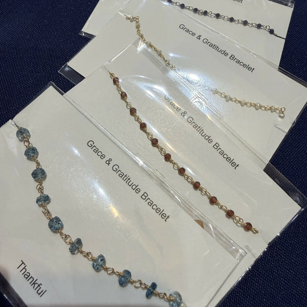 Grace and Gratitude Bracelet in Silver - GGBRS
