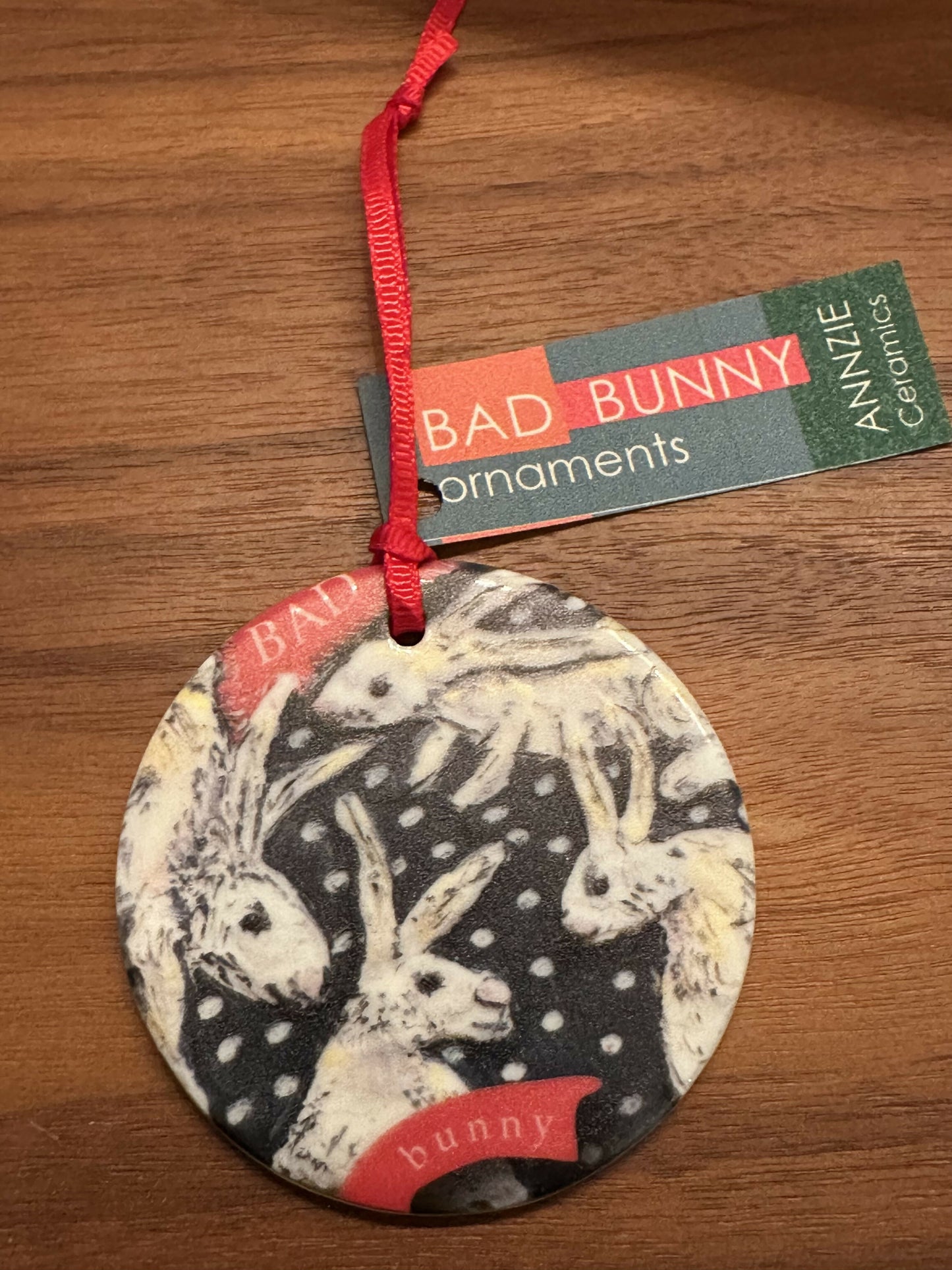 Bad Bunny Black with white dot - Gloss finish