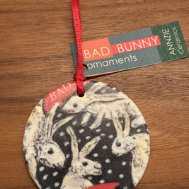 Bad Bunny Black with white dot - Gloss finish