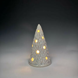 Cream Xmas Tree Luminary 2