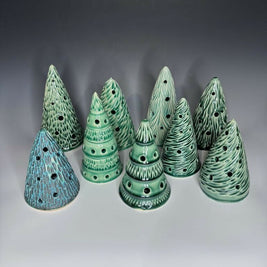 Green Xmas Tree Luminary 4