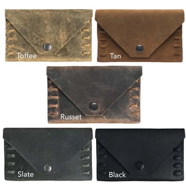 Hand-Laced Leather Wallet
