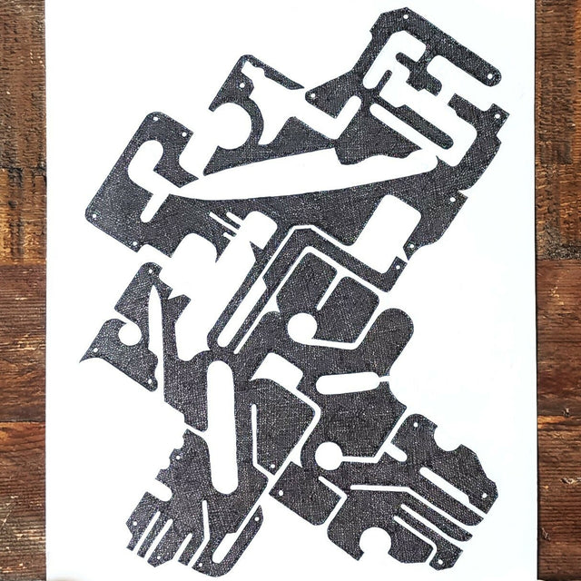 "Spoons, Bowls, Complaints, Compliments" - ink drawing