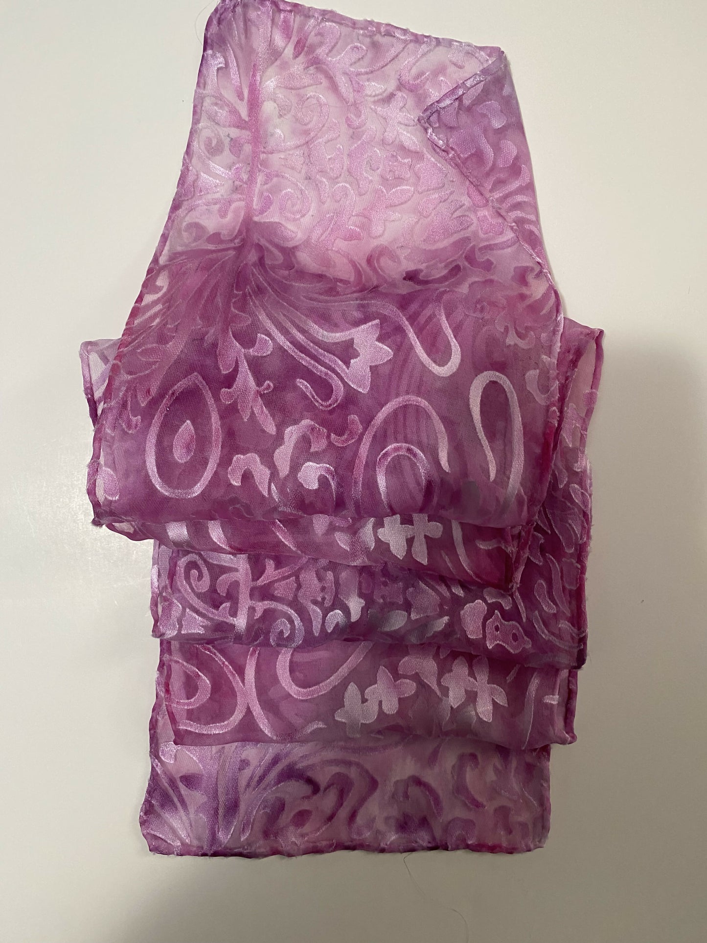 Devore Scarf: Art Nouveau