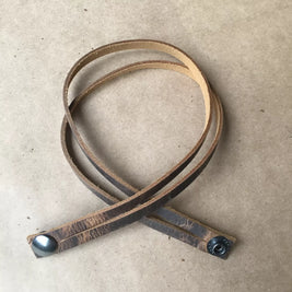 Hand-Branded Leather Bracelet