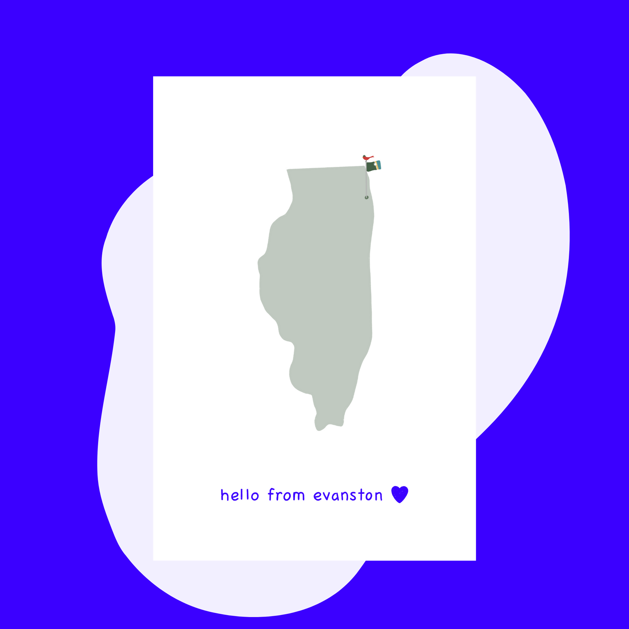 Hello From Evanston + Envelope