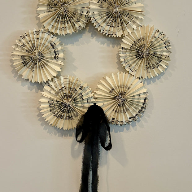 "The RBG #2" upcycled bookpage indoor wall hanging