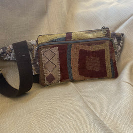 Warm color w appliqué Fanny pack/cross body