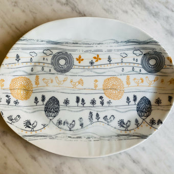 Oval large platter