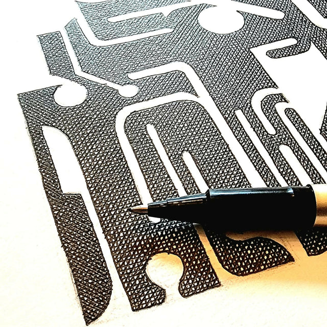 "Hypergeometry" - ink drawing