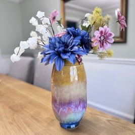 Golden Rainbow Tall Vase