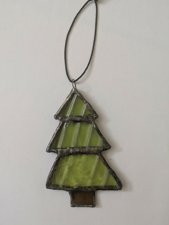 Recycled Stained Glass Tree