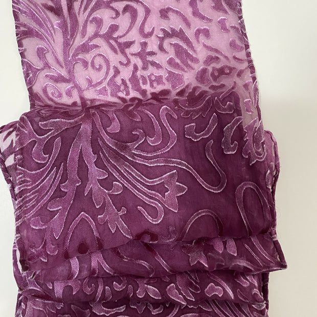 Devore Scarf: Art Nouveau