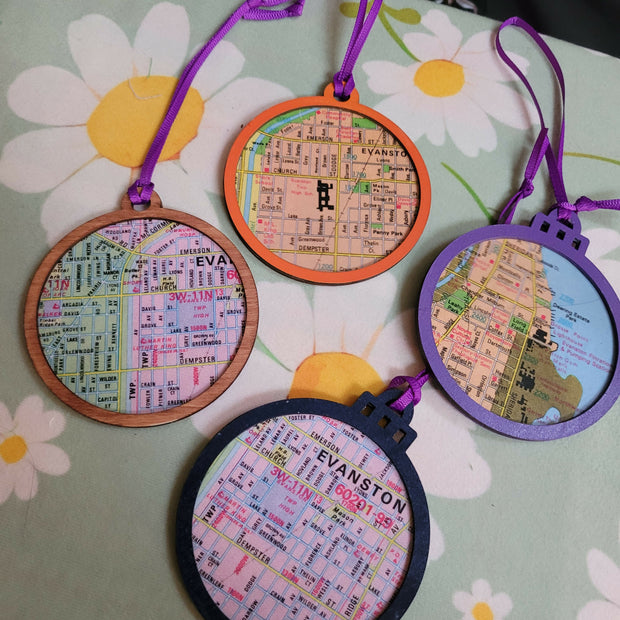 Evanston Neighborhood Christmas Ornaments