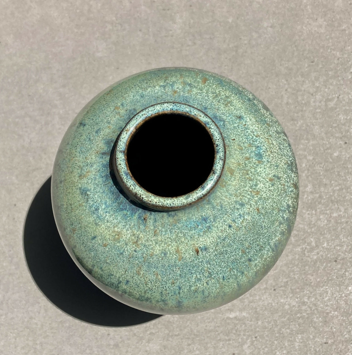 Blue Inverted Vase