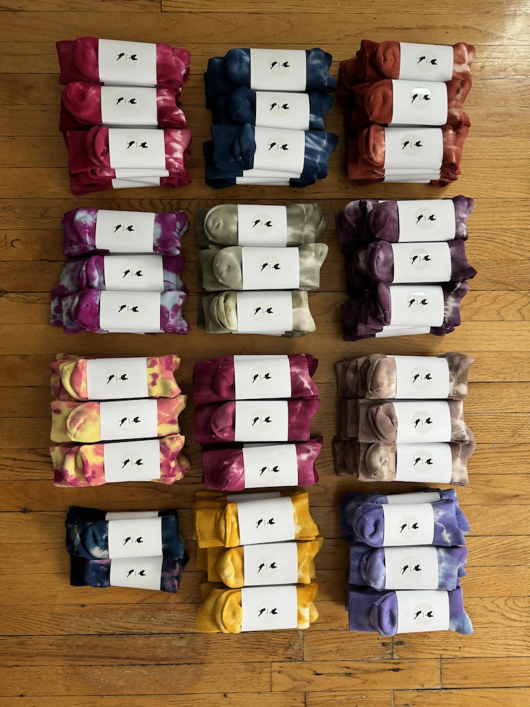 Hand-dyed Organic Bamboo socks