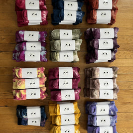 Hand-dyed Organic Bamboo socks