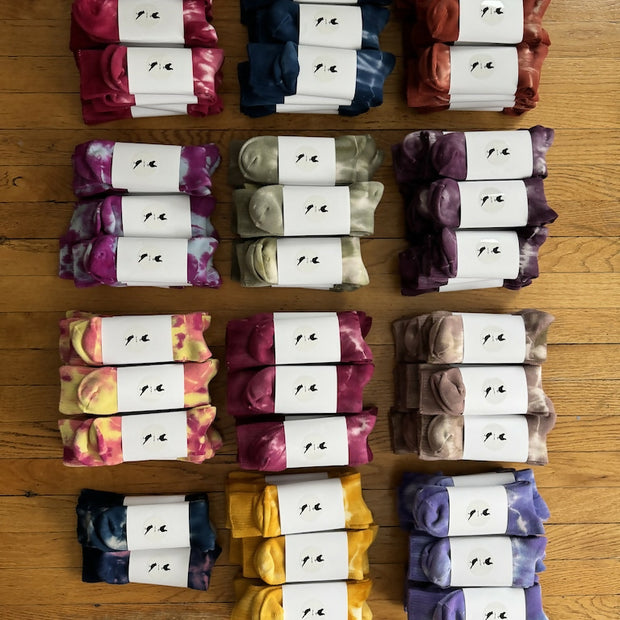 Hand-dyed Organic Bamboo socks