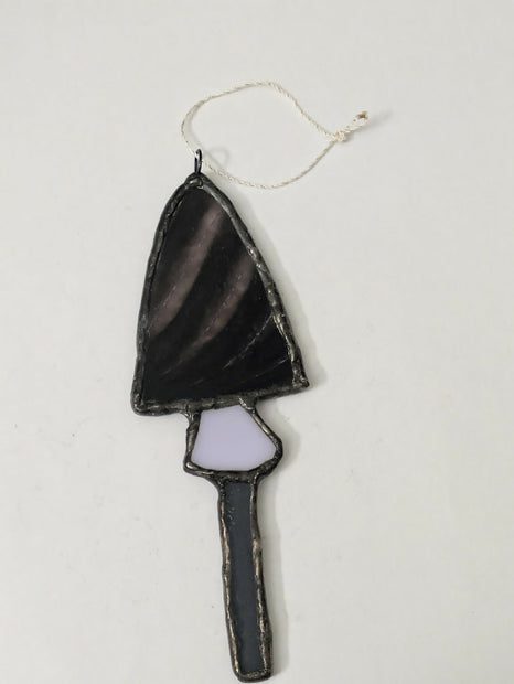 Recycled Stained Glass Tall Mushroom