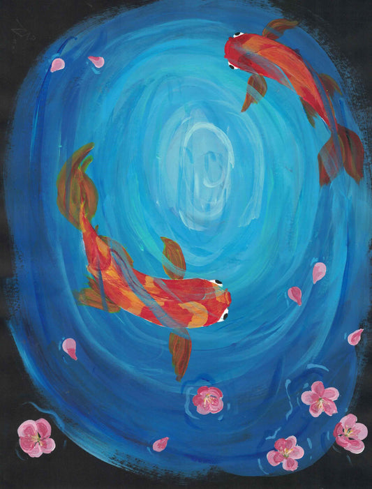 Cherry Blossom Koi