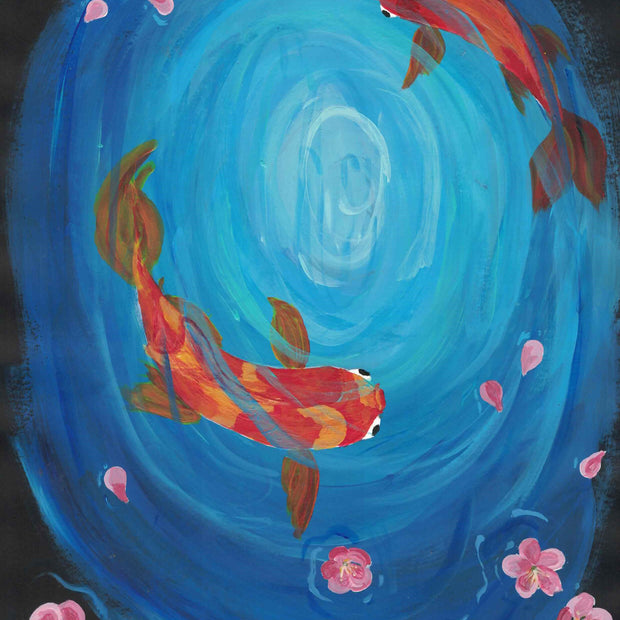 Cherry Blossom Koi