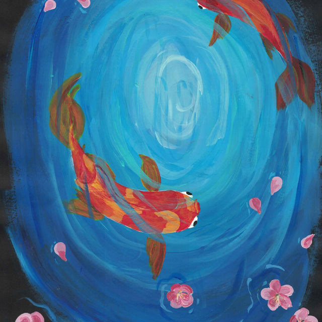 Cherry Blossom Koi
