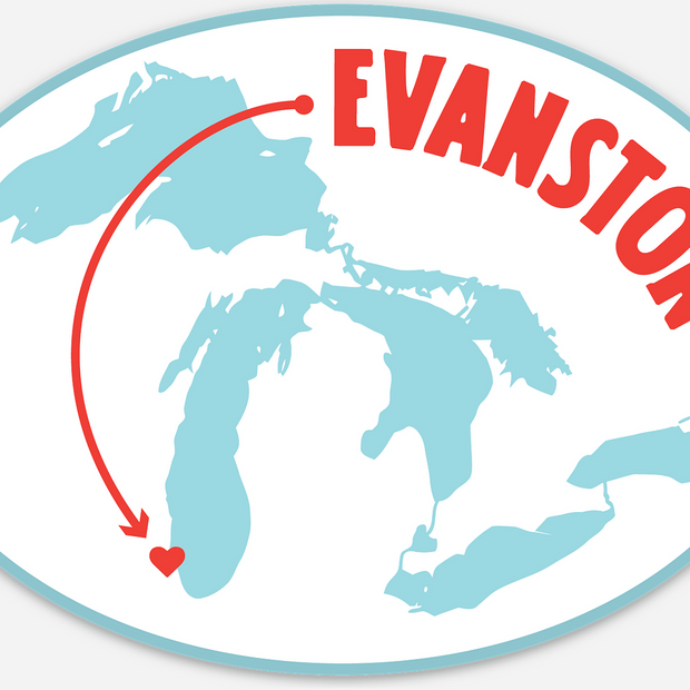 Evanston Great Lakes Sticker