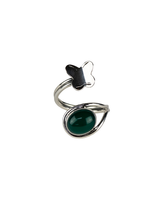 Butterfly-Aventurine Ring.