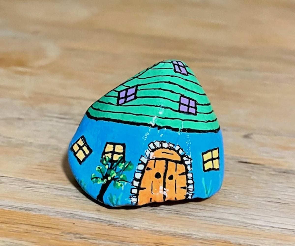 Gnome Home, large. Blue and Green