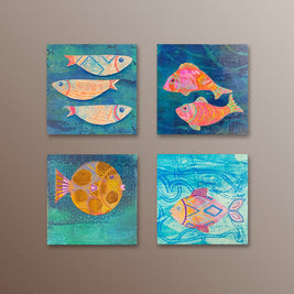 LH312 Fish Block Art