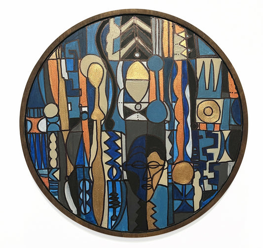 AfroModern Valet Tray -- "Bluu"