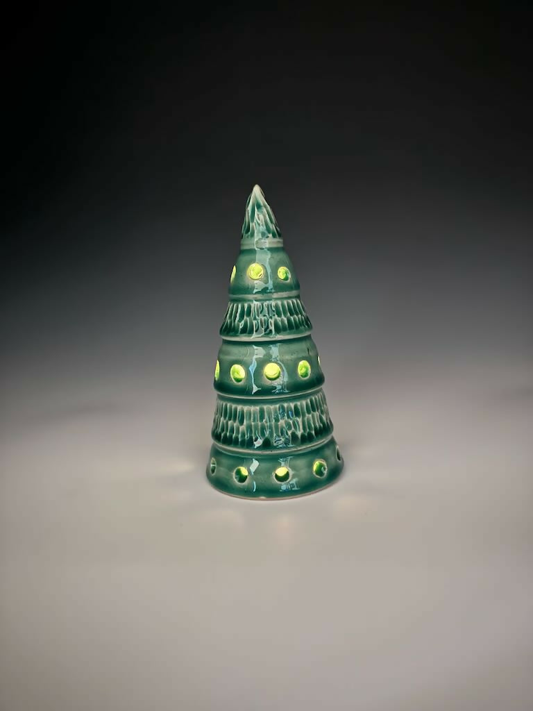 Green Xmas Tree Luminary 6