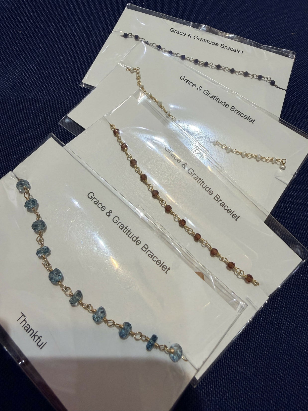 Grace and Gratitude Gemstone Bracelet in Vermeil - GGBRG