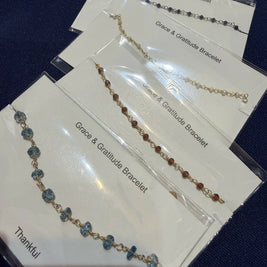 Grace and Gratitude Gemstone Bracelet in Vermeil - GGBRG