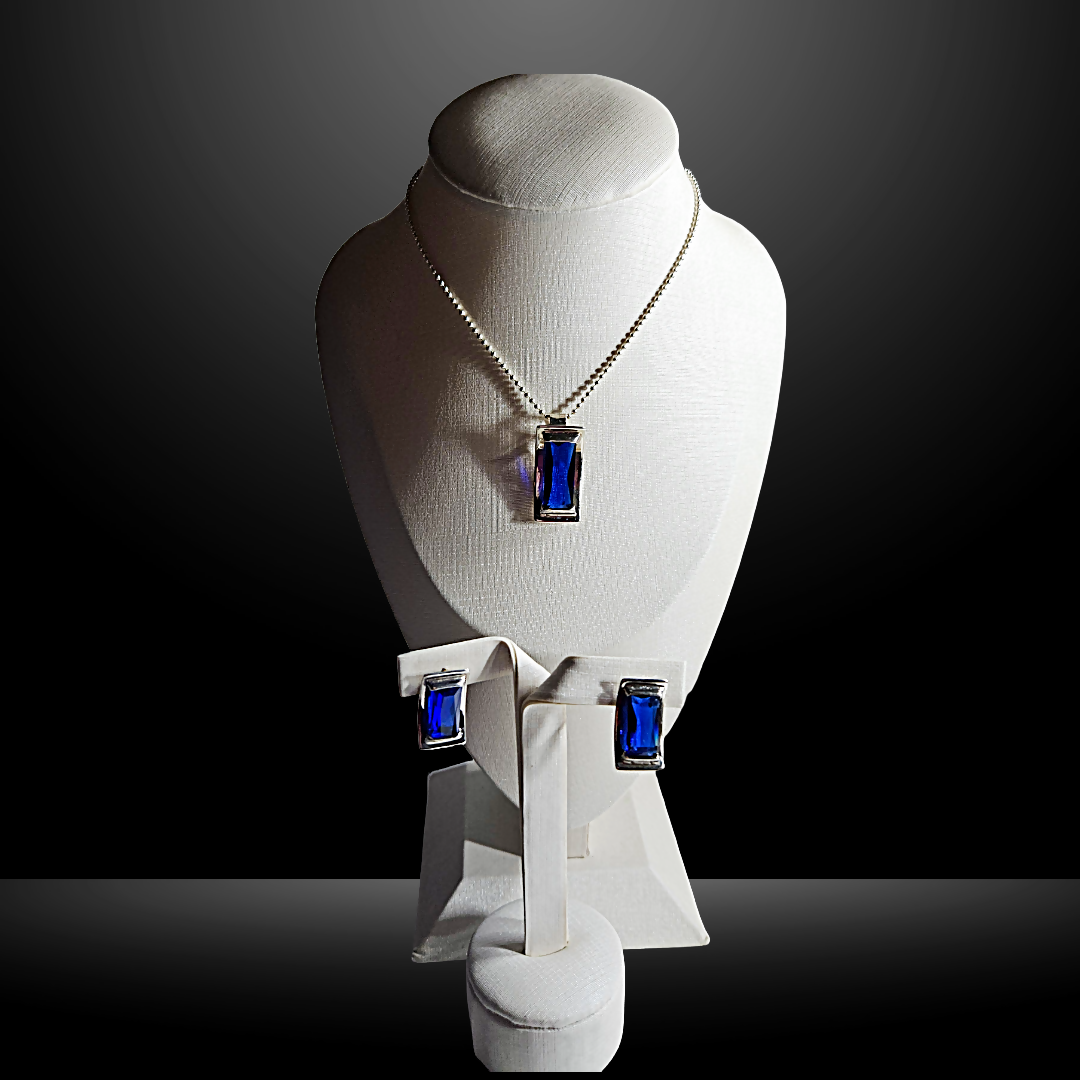 Midnight Royalty Necklace and Earrings