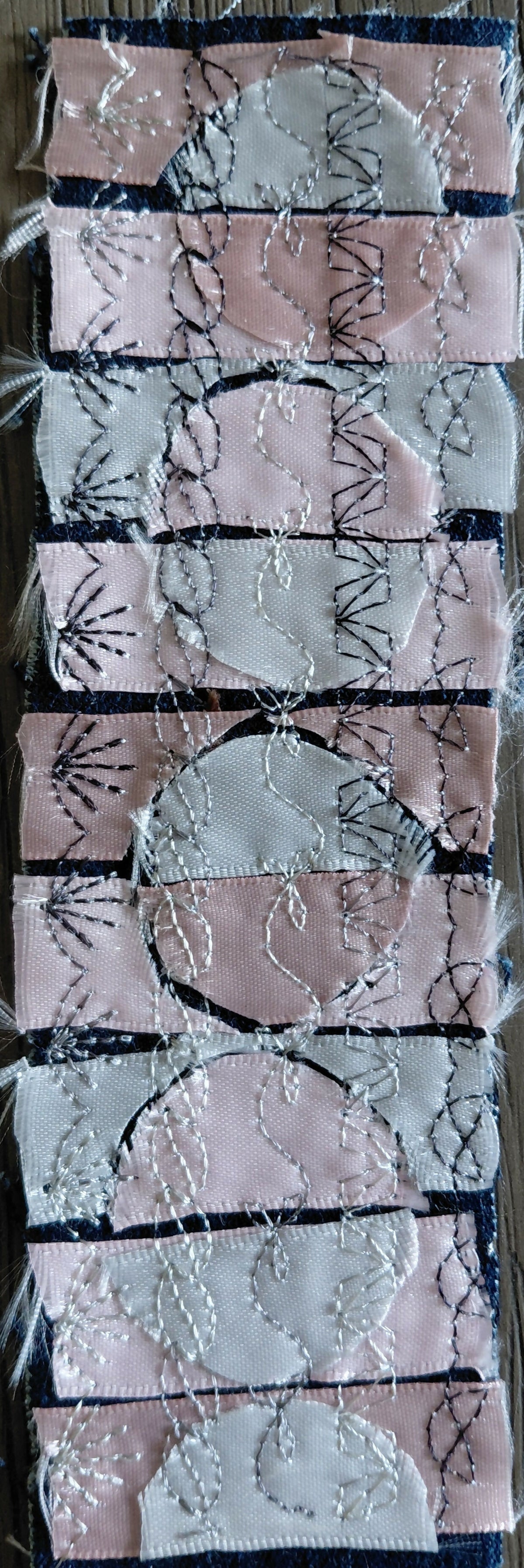 Pink & Grey Circles Bookmark