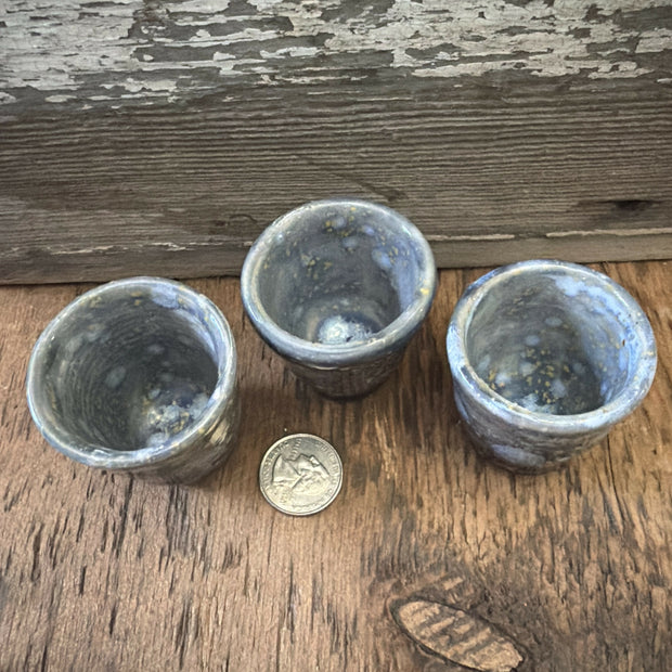 Obsidian set of 3 shot glasses
