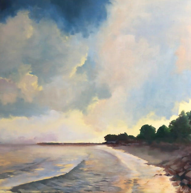 PRINT Large Framed Dempster Beach North