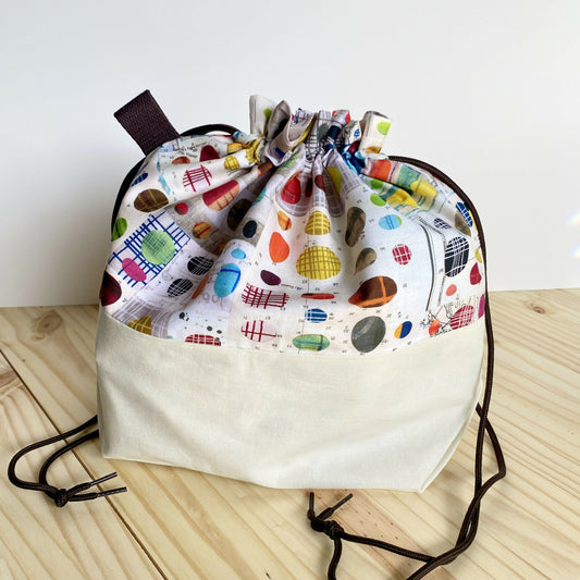 Drawstring Tote in Peekaboo