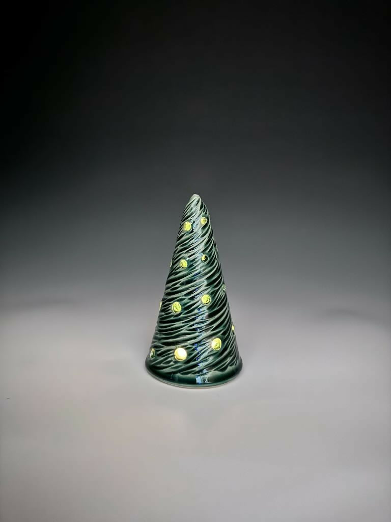 Green Xmas Tree Luminary 5