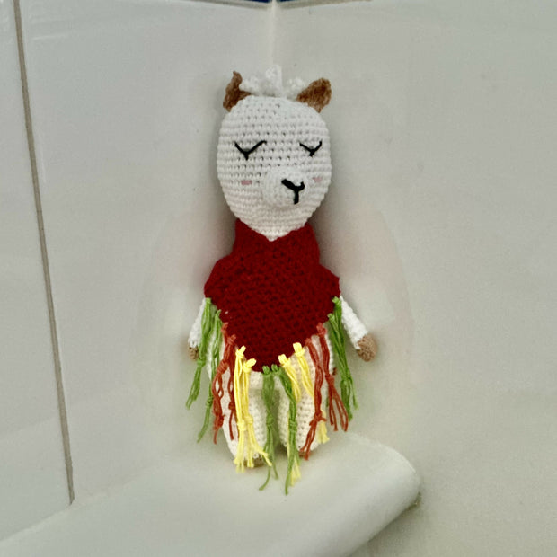 Llama with poncho