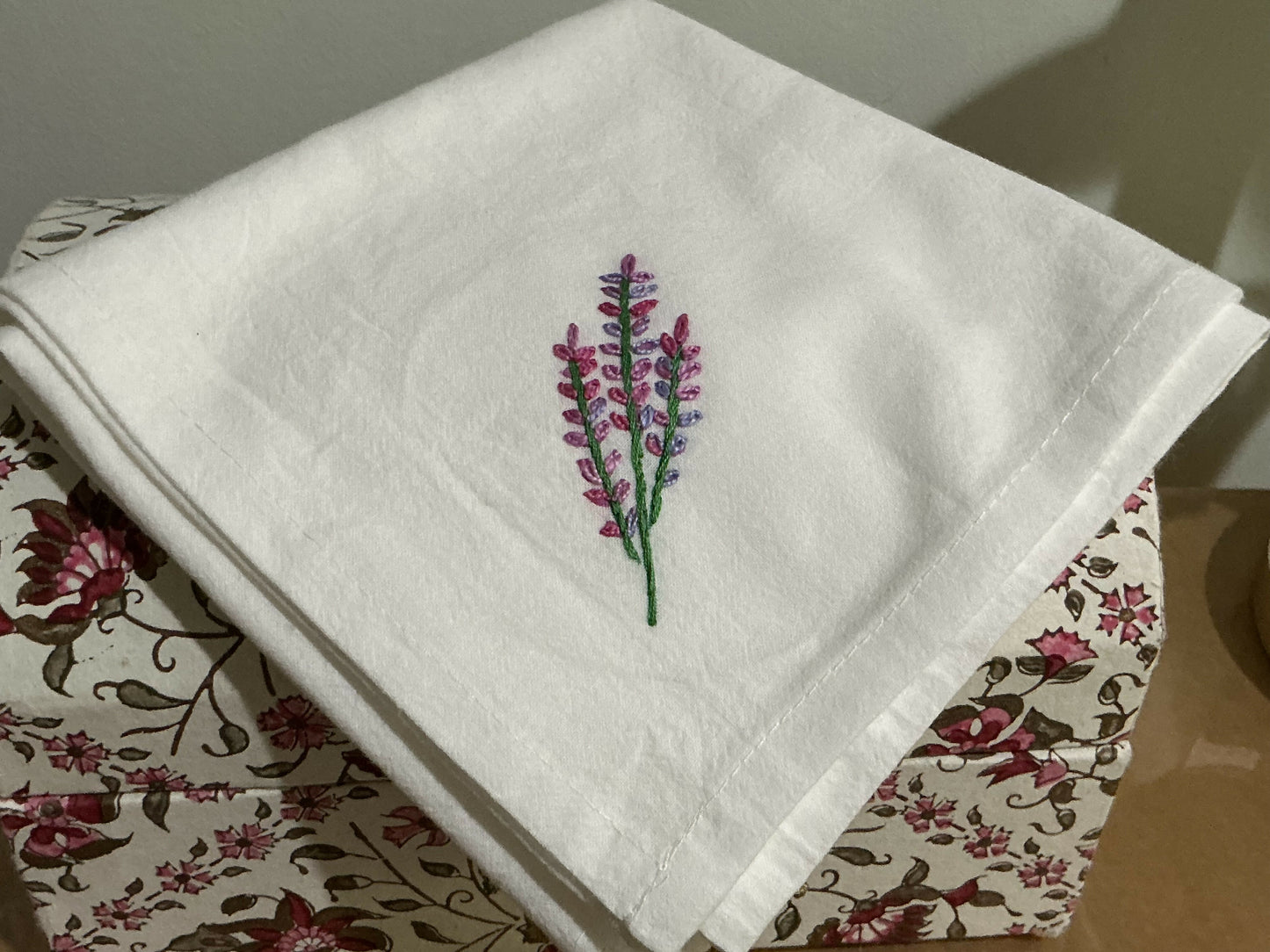 Lavender kitchen towel