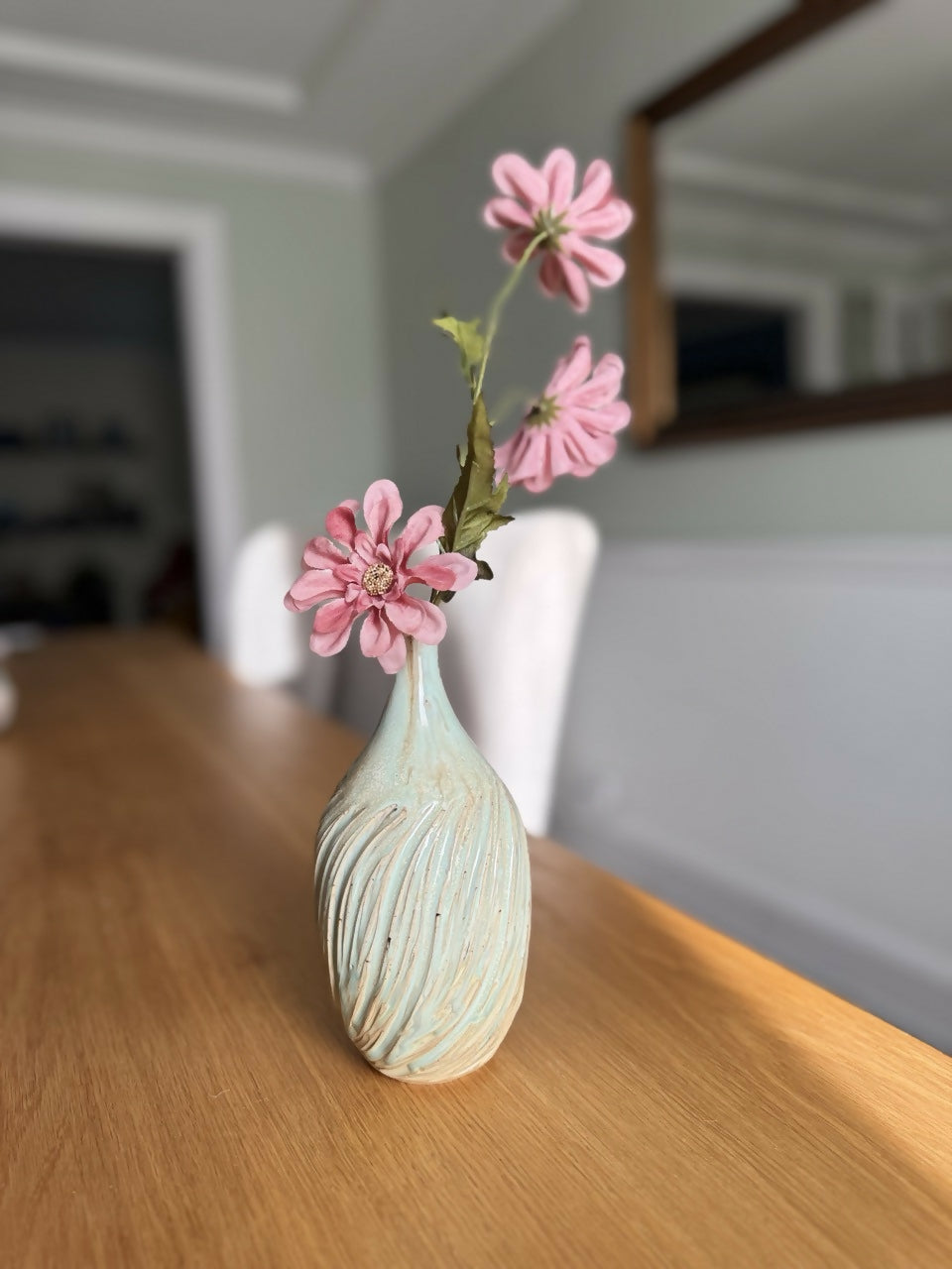 Textured Ceramic Bud Vase