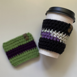 The Spooky Stripe Cup Cozy