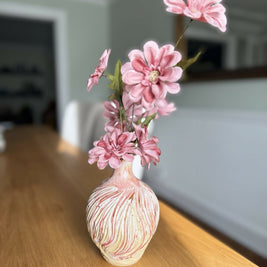 Textured Ceramic Bud Vase