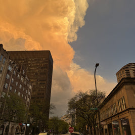 Orrington at Church, Evanston, May 17, 2025, 20”x30”