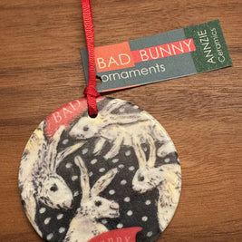 Bad Bunny Black with white dot - Matt finish