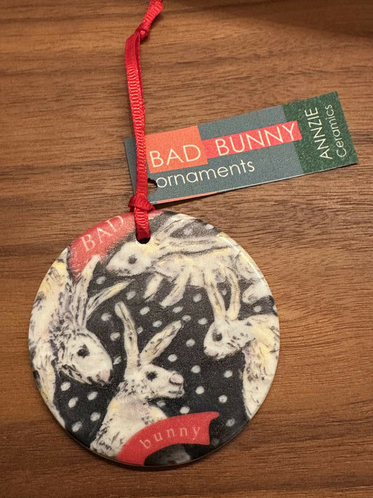 Bad Bunny Black with white dot - Matt finish