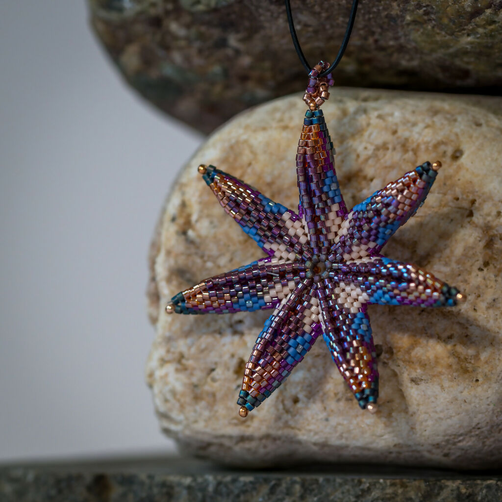 Coppery Starfish Pendant